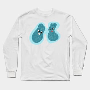 Cute Bacteria Microbes Long Sleeve T-Shirt